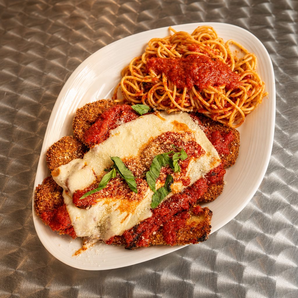 Eggplant Parmesan Dinner.