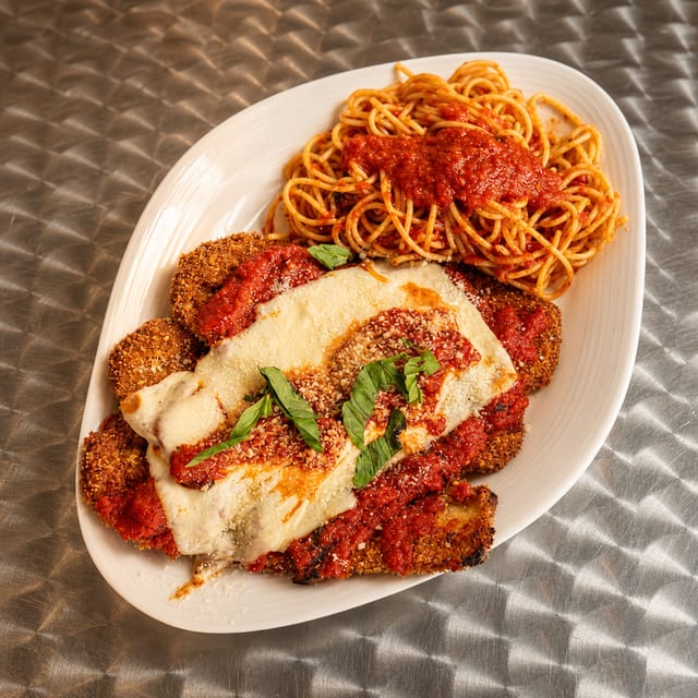 Eggplant Parmesan Dinner.