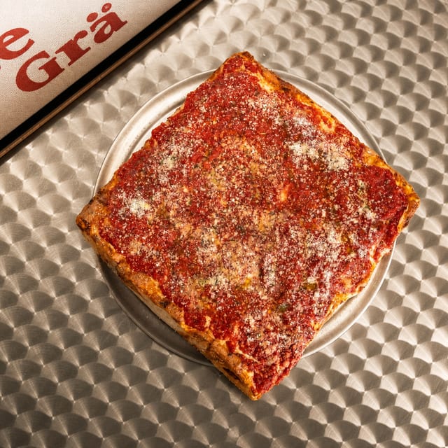 Upside Down Sicilian Pizza.